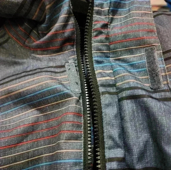 Orage Kids Snow Jacket Size Medium 10 Multi colored stripes. - Picture 6 of 9